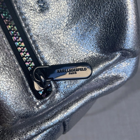 Karl Lagerfeld Silver Mini Backpack - Picture 7 of 13